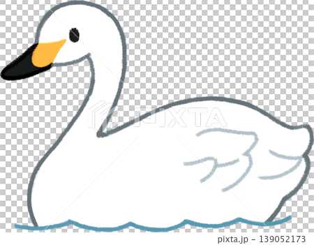 A simple illustration of a swan A simple illustration of a swan 139052173
