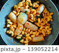 Cavatappi Pasta with Sausage in Tomato Sauce 139052214