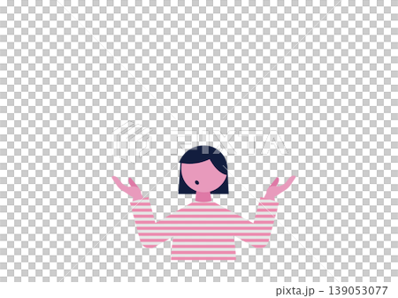 二択で悩む女性のベクターイラスト素材 二択で悩む女性のベクターイラスト素材 139053077