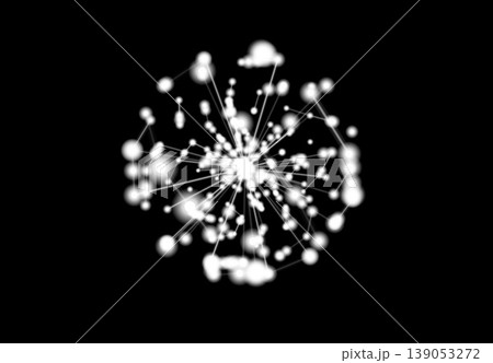 中心から広がる光の集合体 139053272