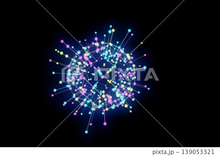 球状に広がる光のネットワーク 139053321