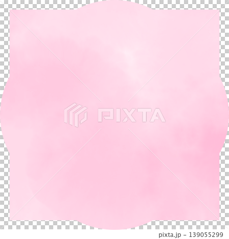 Sakura pink watercolor frame material | Gentle spring-colored blurred background frame design (series available) 139055299
