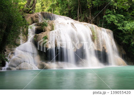 Serene Cascading Falls 139055420
