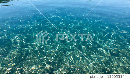 Clear Lake Reflection Under Bright Day Sky Clear Lake Reflection Under Bright Day Sky 139055544