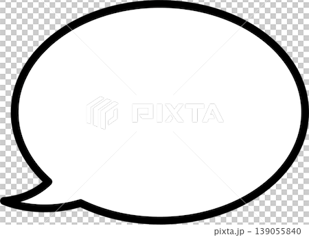 Round speech bubble Round speech bubble 139055840
