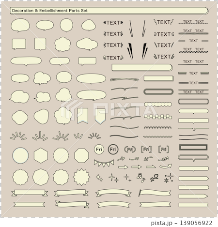 Decorative parts set Decorative parts set 139056922