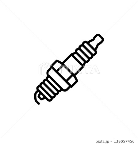 Automotive Engine Spark Plug Icon 139057456