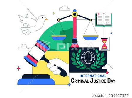International Criminal Justice Day Illustration Law And Justice Concept With Court Building Scales Of Justice Gavel And Legal System Symbol Design International Criminal Justice Day Illustration Law And Justice Concept With Court Building Scales Of Justice Gavel And Legal System Symbol Design 139057526