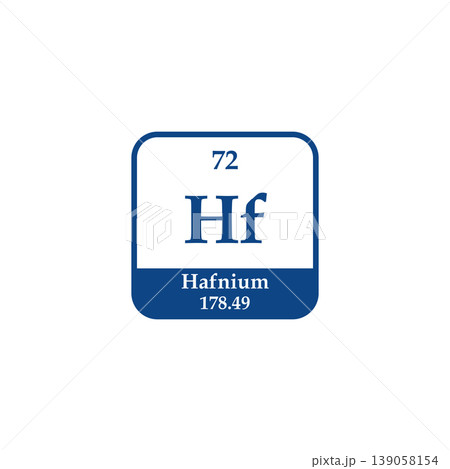 element hafnium atomic icon 139058154