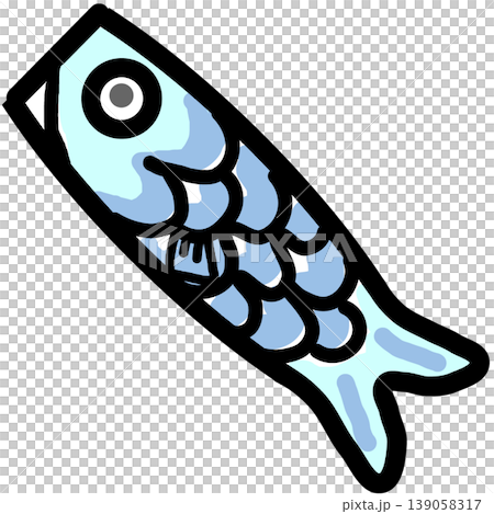 Illustration of a simple carp streamer 139058317