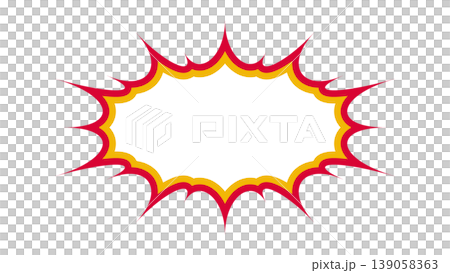 Spiky speech bubble 139058363