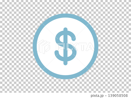 Dollar sign coin icon money cash vector illustration Dollar sign coin icon money cash vector illustration 139058508