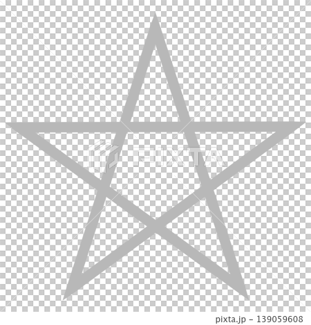 一個簡單的灰色五角星 一個簡單的灰色五角星 139059608
