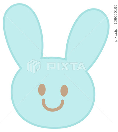Illustration of blue bunny head shape for plush toy, kid doll, childhood, youth, department store, animal, sticker, rabbit cartoon, comic, mascot, happy easter, sticker, patch, mood, feeling, emotion Illustration of blue bunny head shape for plush toy, kid doll, childhood, youth, department store, animal, sticker, rabbit cartoon, comic, mascot, happy easter, sticker, patch, mood, feeling, emotion 139060199