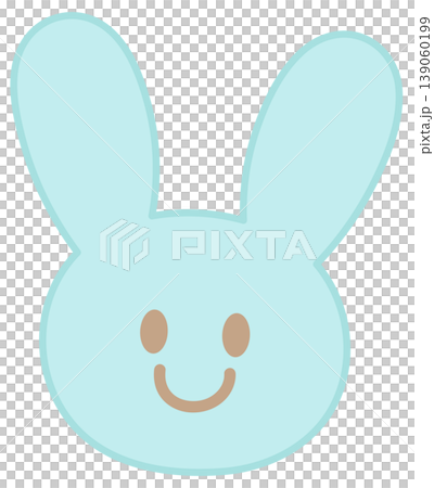 Illustration of blue bunny head shape for plush toy, kid doll, childhood, youth, department store, animal, sticker, rabbit cartoon, comic, mascot, happy easter, sticker, patch, mood, feeling, emotion Illustration of blue bunny head shape for plush toy, kid doll, childhood, youth, department store, animal, sticker, rabbit cartoon, comic, mascot, happy easter, sticker, patch, mood, feeling, emotion 139060199