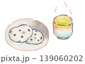 豆大福と煎茶のイラスト 豆大福と煎茶のイラスト 139060202