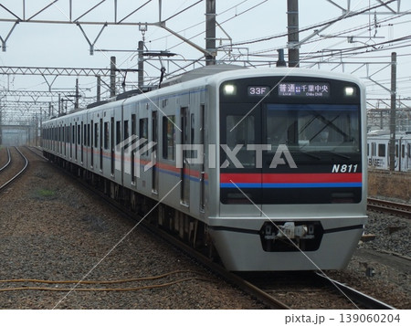 京成電鉄N800形N818編成(京成幕張本郷駅にて撮影) 139060204