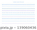 水彩風の梅雨カラーのラインセット 139060436