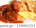 洋食　定食　外食　飲食店　ミートスパゲッティ　オムライス　ポークカツ　デミグラスソース 139061253