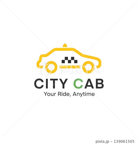 Modern City Cab Taxi Service Transportation Logo Design Concept 139061505