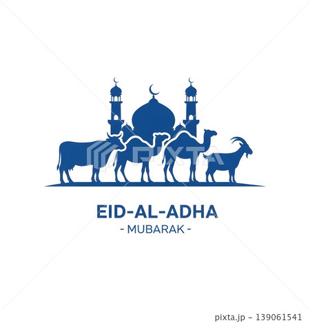 Eid Al Adha Mubarak Islamic Festival Celebration Design 139061541