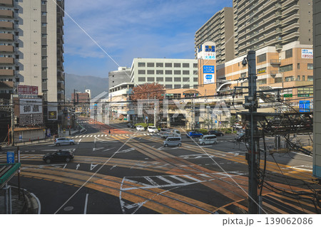 Keihan Hamaotsu Station Crossroad at Otsu Japan Nov 27 2025 139062086