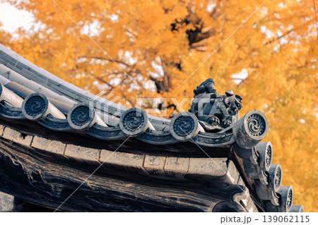 Traditional Japanese Roof Tile With Dragon Ornament Nov 27 2025 139062115