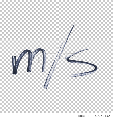 the abbreviation for meters per second drawn with a black marker the abbreviation for meters per second drawn with a black marker 139062532