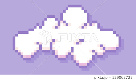 Pixel art cloud. Pixel art cloud. 139062725