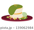 華やかな抹茶クリームのパンケーキ 139062984