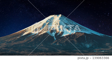 a beautiful night shot of a mountain in the night starry sky a beautiful night shot of a mountain in the night starry sky 139063366