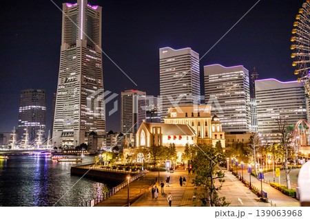 いつ見ても美しいヨコハマみなとみらいの夜景 いつ見ても美しいヨコハマみなとみらいの夜景 139063968