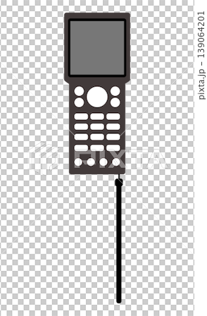 Illustration of a handheld scanner (front view) 139064201