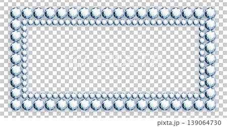 A frame with glowing gemstones or rhinestones (it glows even more when overlaid on a dark background). 139064730