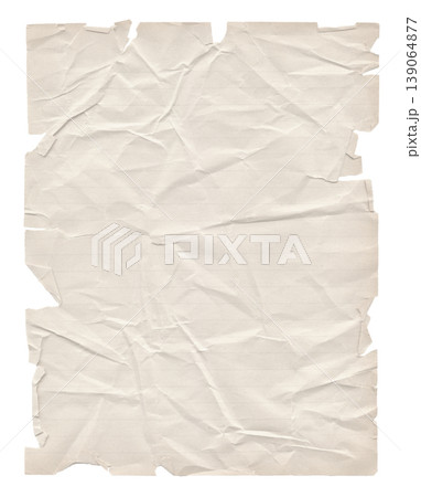 Crumpled lined paper isolated on white Crumpled lined paper isolated on white 139064877