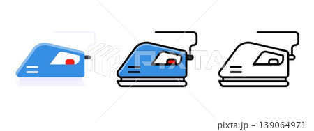 Electric Iron Laundry Clothing Appliance Icon Vector Electric Iron Laundry Clothing Appliance Icon Vector 139064971