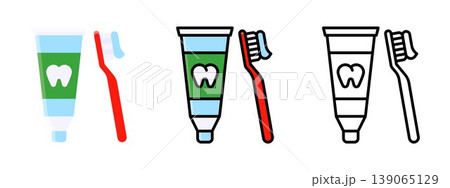 Toothbrush Dental Hygiene Health Care Icon Vector Toothbrush Dental Hygiene Health Care Icon Vector 139065129