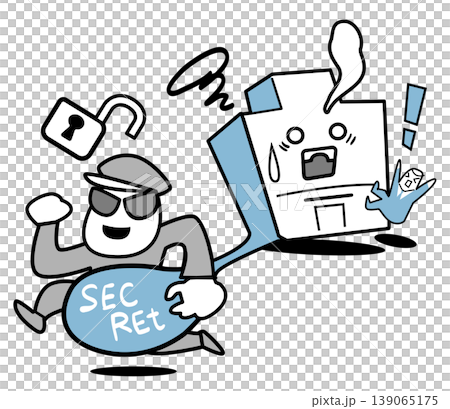 機密情報を盗まれる 139065175