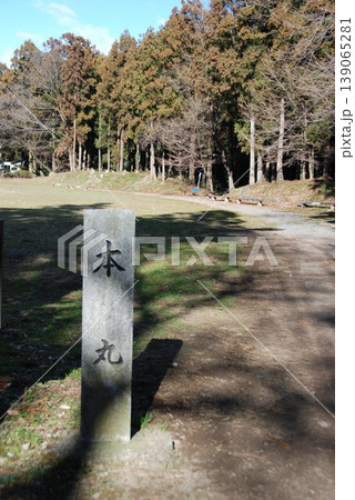 箕輪城の本丸跡（群馬県高崎市箕郷町） 139065281
