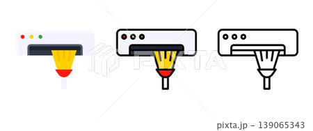 Air Conditioner Cooling Appliance Climate Icon Vector 139065343