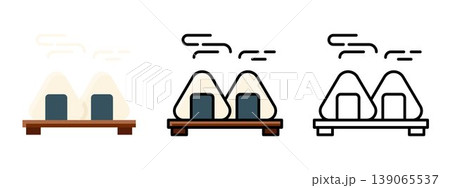 Onigiri Japanese rice ball traditional asian snack food 139065537