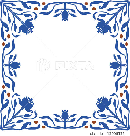 decorative frame with pattern 139065554