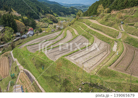 明日香村の絶景スポット　上（かむら）の棚田　奈良県高市郡 139065679