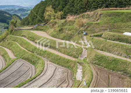 明日香村の絶景スポット　上（かむら）の棚田　奈良県高市郡 139065681