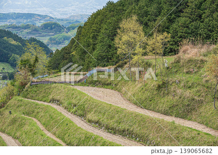 明日香村の絶景スポット　上（かむら）の棚田　奈良県高市郡 139065682