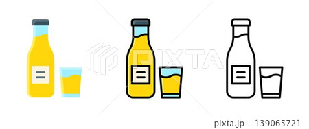 Fresh juice bottle healthy beverage drink container Fresh juice bottle healthy beverage drink container 139065721