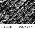 ケーブル編みニットの背景テクスチャ素材 139065852