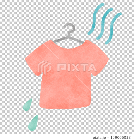 Hand-drawn style T-shirt illustration depicting humidity: rain, rainy season Hand-drawn style T-shirt illustration depicting humidity: rain, rainy season 139066038