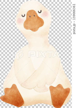 Goose Soft Watercolor Clipart Cute Goose Poses Hand drawing Illustration Goose Soft Watercolor Clipart Cute Goose Poses Hand drawing Illustration 139066361