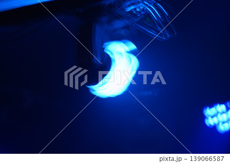 Light and smoke on stage live concert instrument detail Light and smoke on stage live concert instrument detail 139066587